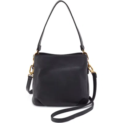 Hobo Starr Convertible Leather Shoulder Bag In Black