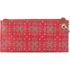 Hobo Vida Coated Canvas Wristlet In Red Journey Bandana
