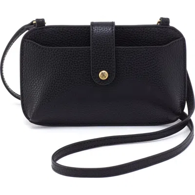 Hobo Vida Leather Phone Crossbody Bag In Black