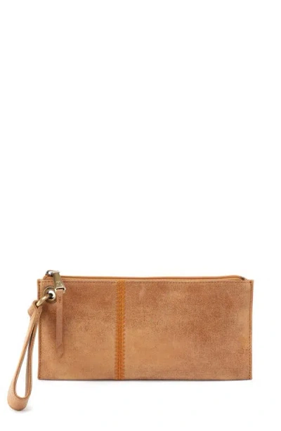 Hobo Vida Leather Wristlet In Brown