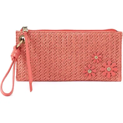 Hobo Vida Woven Wristlet In Pink