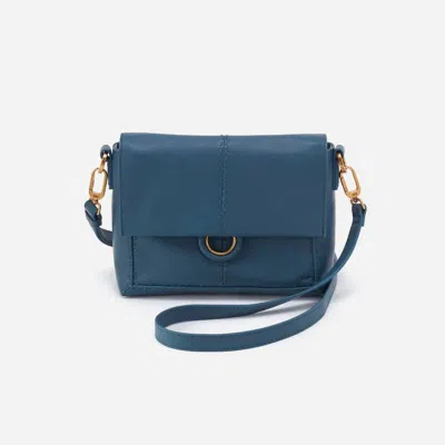 Hobo Women's Austin Flap Crossbody Bag In Peacock Feather In Blue