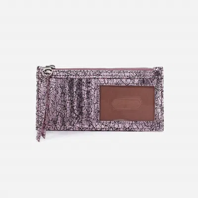 Hobo Women's Carte Card Case In Blush Crackle In Brown