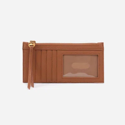 Hobo Women's Carte Card Case Wallet In Warm Honey