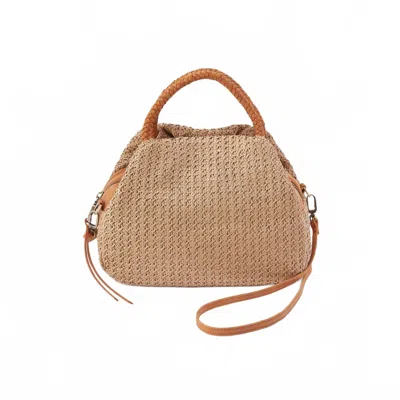 Hobo Women's Darling Small Satchel In Meadow Woven Straw In Brown