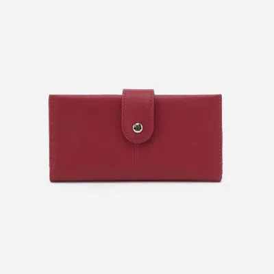 Hobo Women's Essential Bifold Wallet In Cranberry In Pink