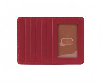 Hobo Women's Euro Slide Card Case In Cranberry In Pink