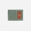 Hobo Women's Euro Slide Card Case In Jade In Blue