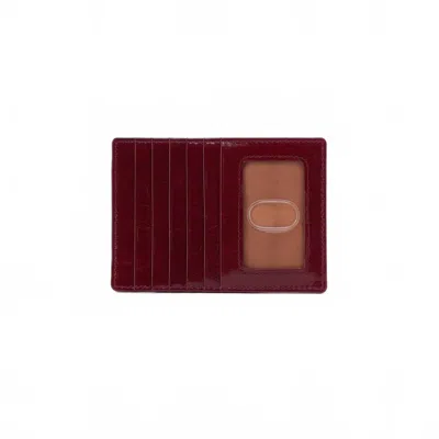 Hobo Women's Euro Slide Card Case In Saddleberry In Burgundy