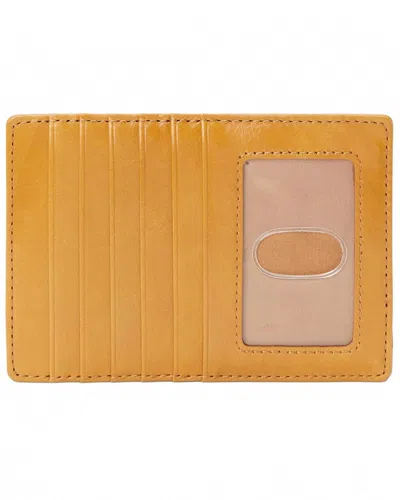 Hobo Women's Euro Slide Card Case In Sun Glow In Yellow