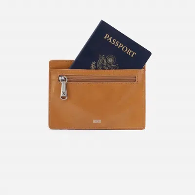 Hobo Women's Euro Slide Card Case In Tan In Multi