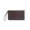 Hobo Evolve Leather Clutch In Brown