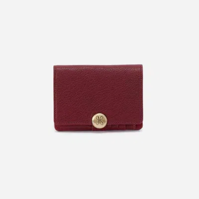Hobo Women's Hutton Small Wallet In Red Dahlia