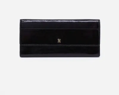 Hobo Women's Jill Large Trifold Wallet In Black