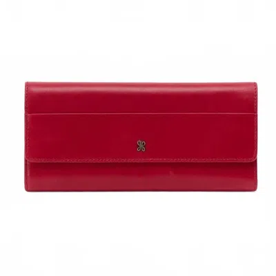 Hobo Women's Jill Large Trifold Wallet In Cranberry In Pink