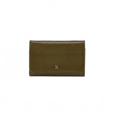 Hobo Women's Jill Trifold Wallet In Olive Veil In Multi
