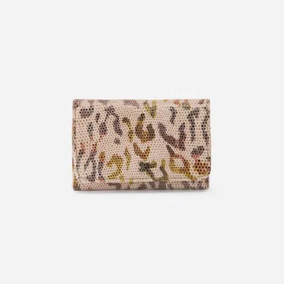 Hobo Women's Jill Trifold Wallet In Summer Safari In Neutral
