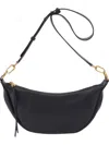 Hobo Knox Leather Crescent Crossbody Bag In Black