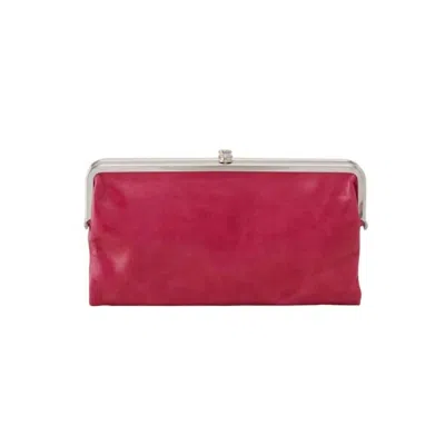 Hobo Women's Lauren Clutch Wallet In Fuchsia In Red