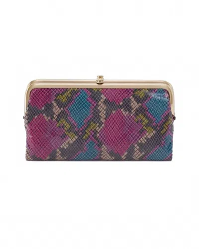 Hobo Women's Lauren Kisslock Clutch Wallet In Mosaic Snake In Multi