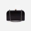 Hobo Women's Lauren Minaudiere Clutch Bag In Polished Black In Multi