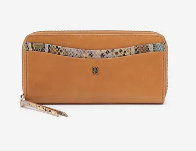 Hobo Women's Max Large Zip Around Wallet In Natural In Brown