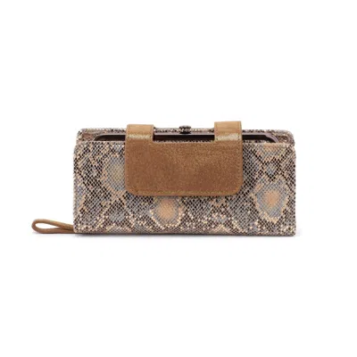 Hobo Women's Nancy-continental Wallet In Animal Print In Multi
