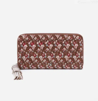 Hobo Women's Nila Large Zip Around Wallet In Ditzy Floral In Red