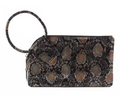 Hobo Women's Sable Leather Ring Wristlet Bag In Halo Shimmer In Multi