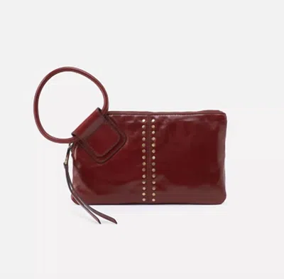 Hobo Women's Sable Stud Wristlet Bag In Henna
