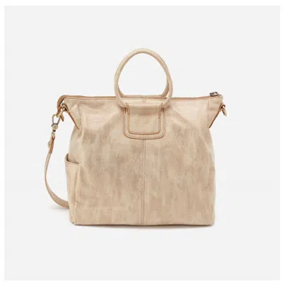 HOBO WOMEN'S SHEILA EMBROIDERED LARGE SATCHEL BAG IN GOLD