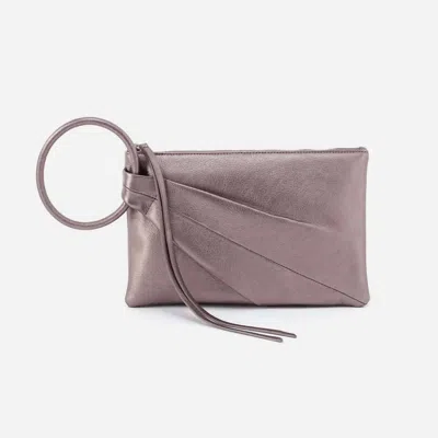 Hobo Women's Sheila Soft Circle Wristlet Bag In Pewter Slur In Blue