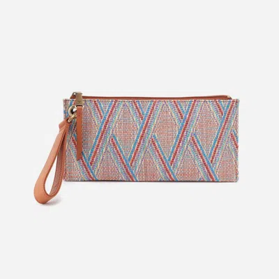 Hobo Women's Vida Wristlet In Sunset Raffia In Multi