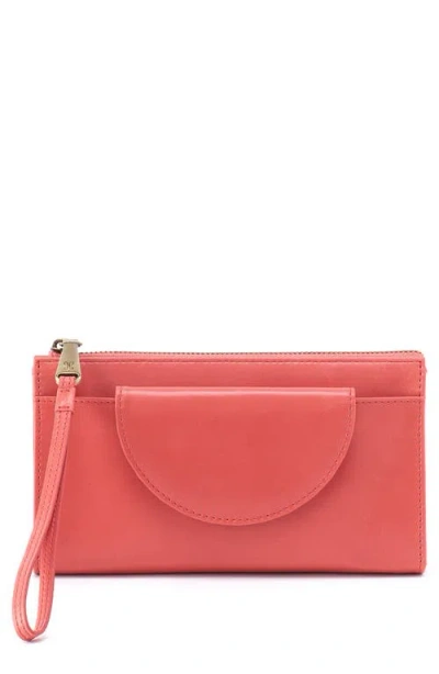 Hobo Zenith Leather Wristlet In Cherry Blossom