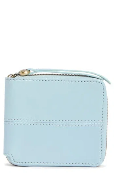 Hobo Zippy Leather Wallet In Blue