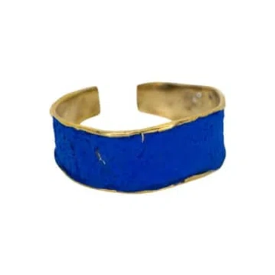 Hoch Bronze  Bracelet With Blue Patina In Metallic