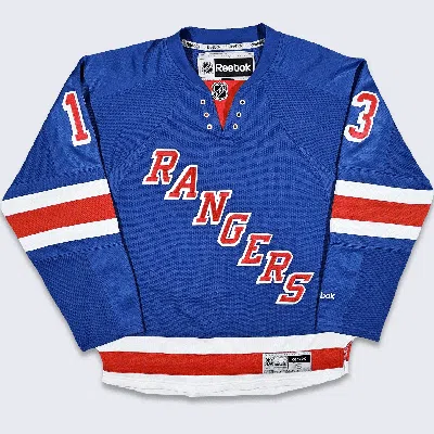 Pre-owned Hockey Jersey X Nhl New York Rangers Kevin Hayes Reebok Nhl Hockey Jersey In Red White Blue
