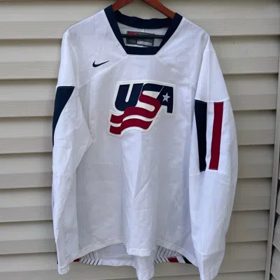 Pre-owned Hockey X Nike Y2k Nike Team Usa Jersey White
