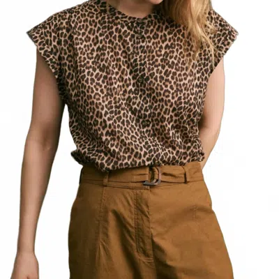 Hod Amandine Chemise In Leopard In Brown
