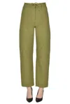 Hod Carpenter Cottn Trousers In Olive Green