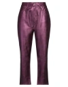 Hod Woman Pants Magenta Size 26 Viscose, Polyester