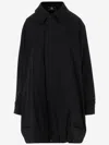Hodakova Upside Down Pattern Stretch Wool Blend Jacket In Black