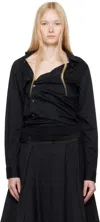 Hodakova Asymmetric Shirt In Black