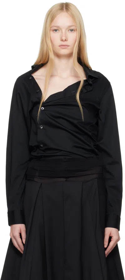 Hodakova Asymmetric Shirt In Black