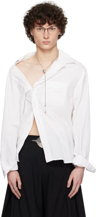 Hodakova Asymmetric Shirt In White