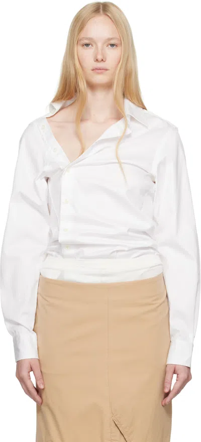Hodakova Asymmetric Shirt In White