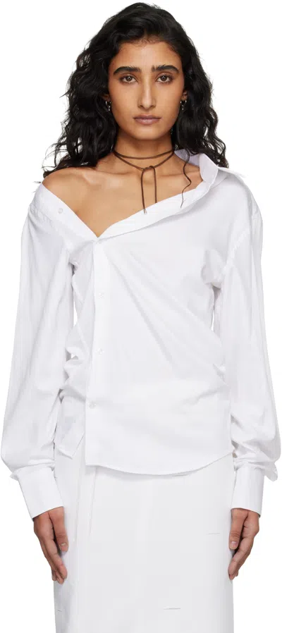 Hodakova Asymmetric Shirt In White