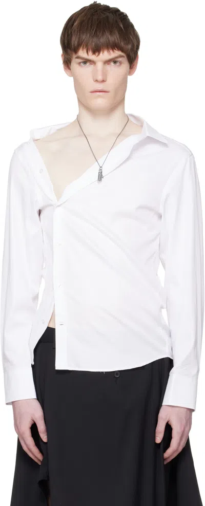 Hodakova Asymmetric Shirt In White