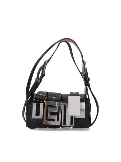 Hodakova Baguette" Bag With Buckles - Black