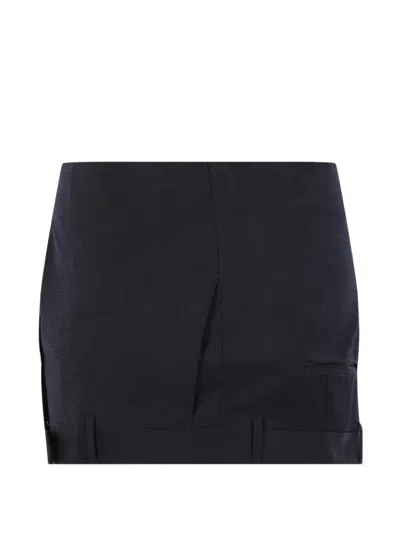 Hodakova Belt-loop Detail Mini Skirt In Black